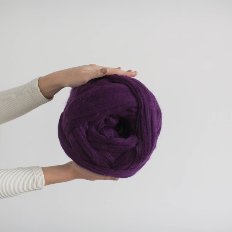 Chunky Yarn for Arm Knitting 100 Merino Wool Chunky knit Etsy