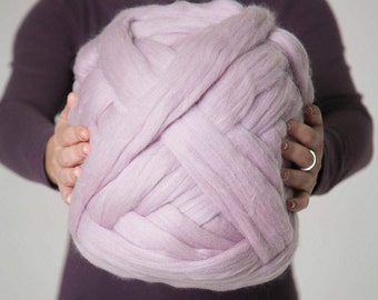 Giant Merino Wool Yarn, Bulky Chunky Knit, Hypoallergenic