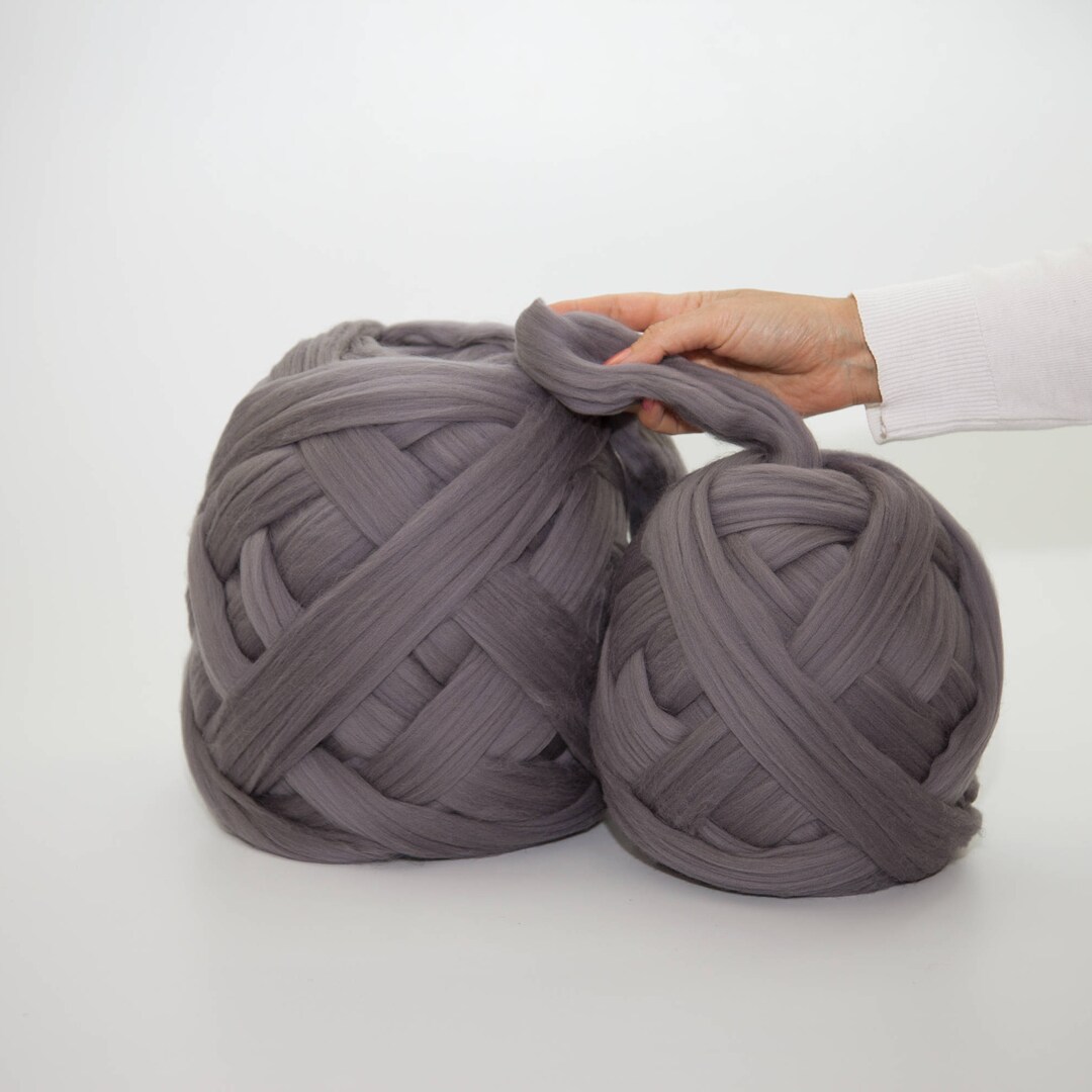 Giant Merino Wool Yarn, Arm Knitting, Chunky Yarn, Mega Bulky Yarn