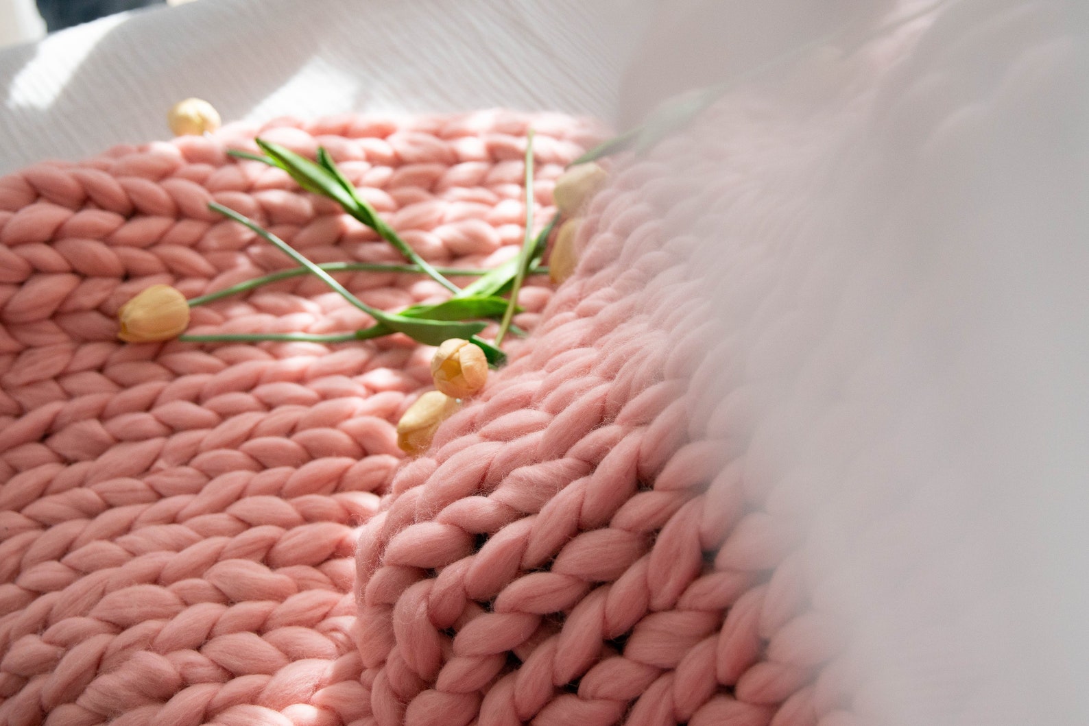 Chunky knitted blanket throw Giant afghan blanket Wool Giant Etsy