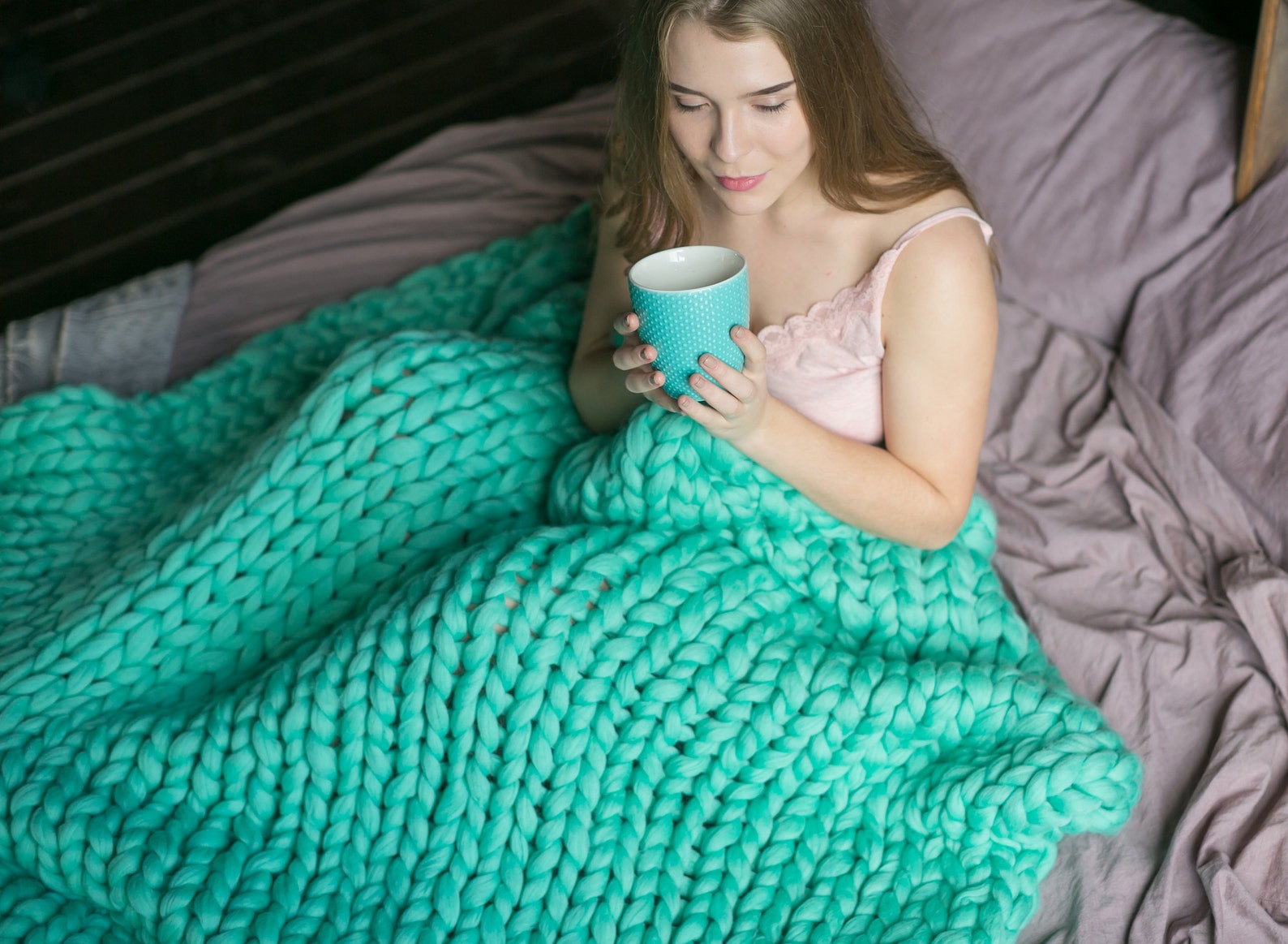 Chunky Knit Blanket Throw Chunky Blanket Gift for Her Etsy