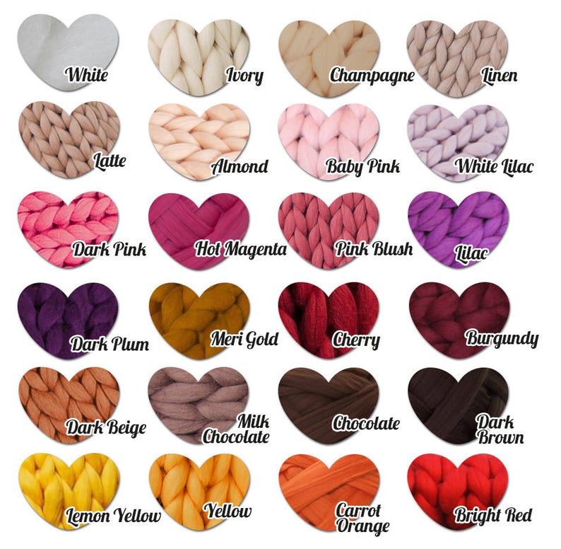 Giant Merino Wool Yarn for Arm Knitting, Bulky Yarn, Mega Bulky Yarn, Chunky Yarn, Unspun Wool Roving, Extreme Merino Wool, Weaving, Felting image 10