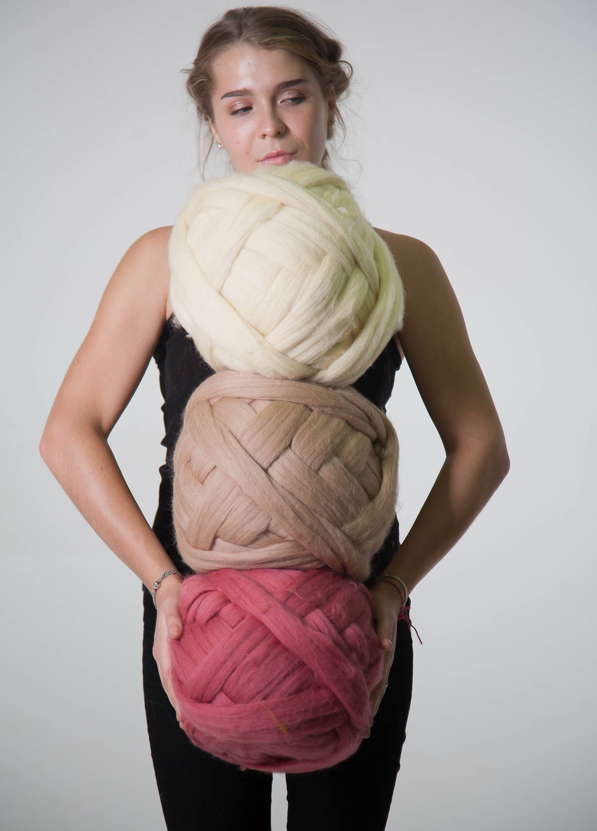 Super Bulky yarn 100 Wool. Great for chunky knits Arm Etsy