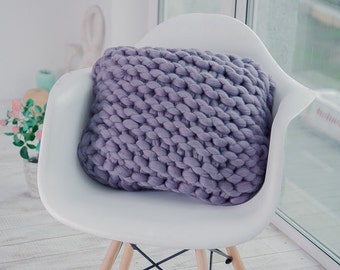 Chunky Knit Pillow Wool Knit Pillow Decorative Pillow Cozy Knitted Pillow Home Decor Couch Pillow Accent Pillow Throw Pillow Bulky Pillow