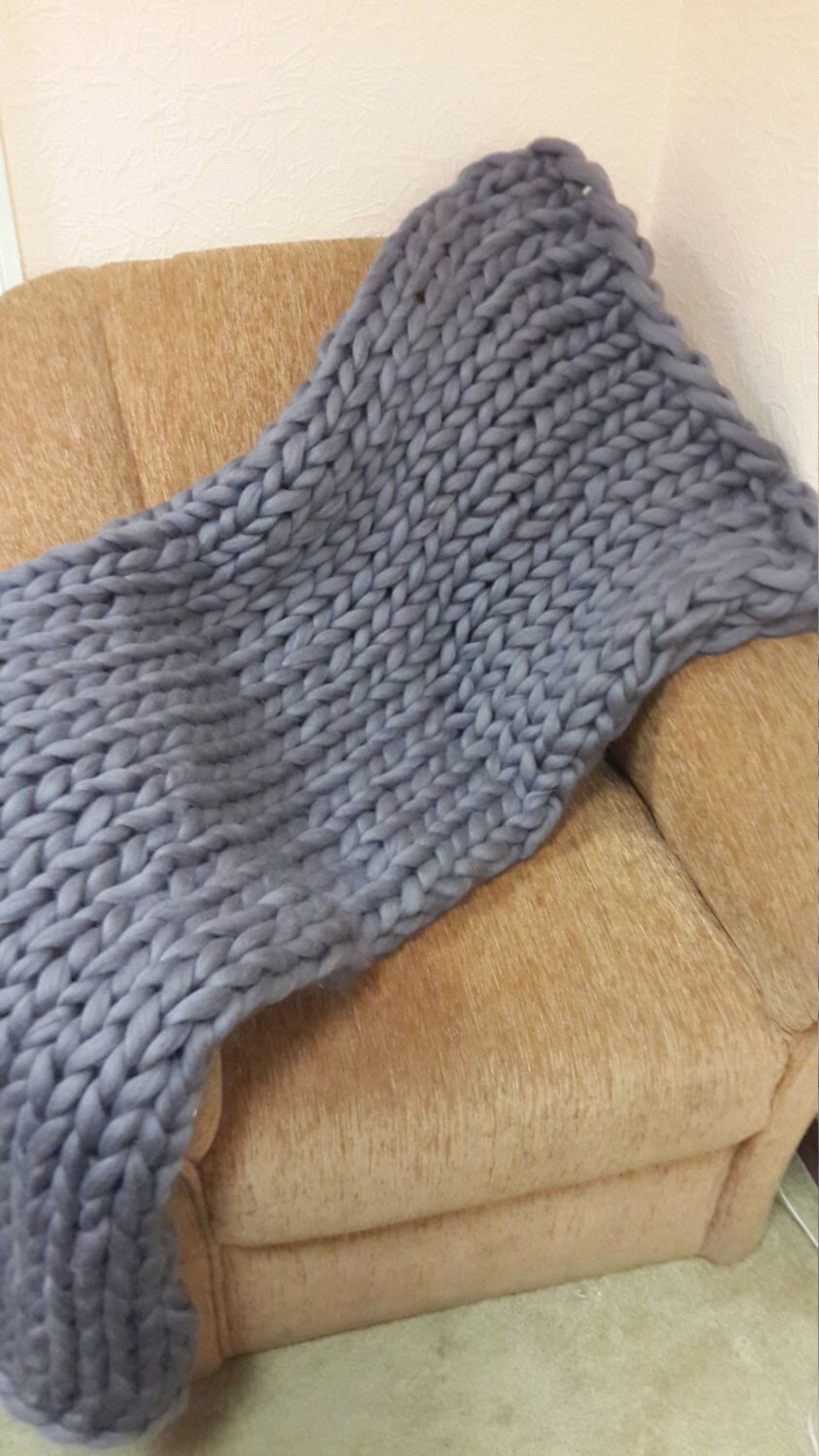 Chunky Knit Blanket Wool Knit Blanket Knitted Blanket Etsy Israel