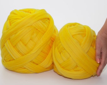 Chunky Yarn, Merino Wool, Super Chunky laine, Jumbo Yarn Extreme Knitting Yarn, Encombrant Yarn, Cadeau pour son bras de coudrage de bras de tricot 45 couleurs