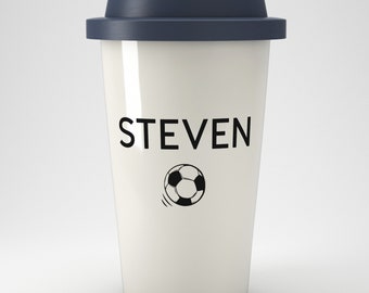 Sports And Hobbies Personalised Eco Coffee  Travel Mug | Reusable Coffee Mug | Personalised Gift | Eco Friendly Gift | Present | Coffee Love