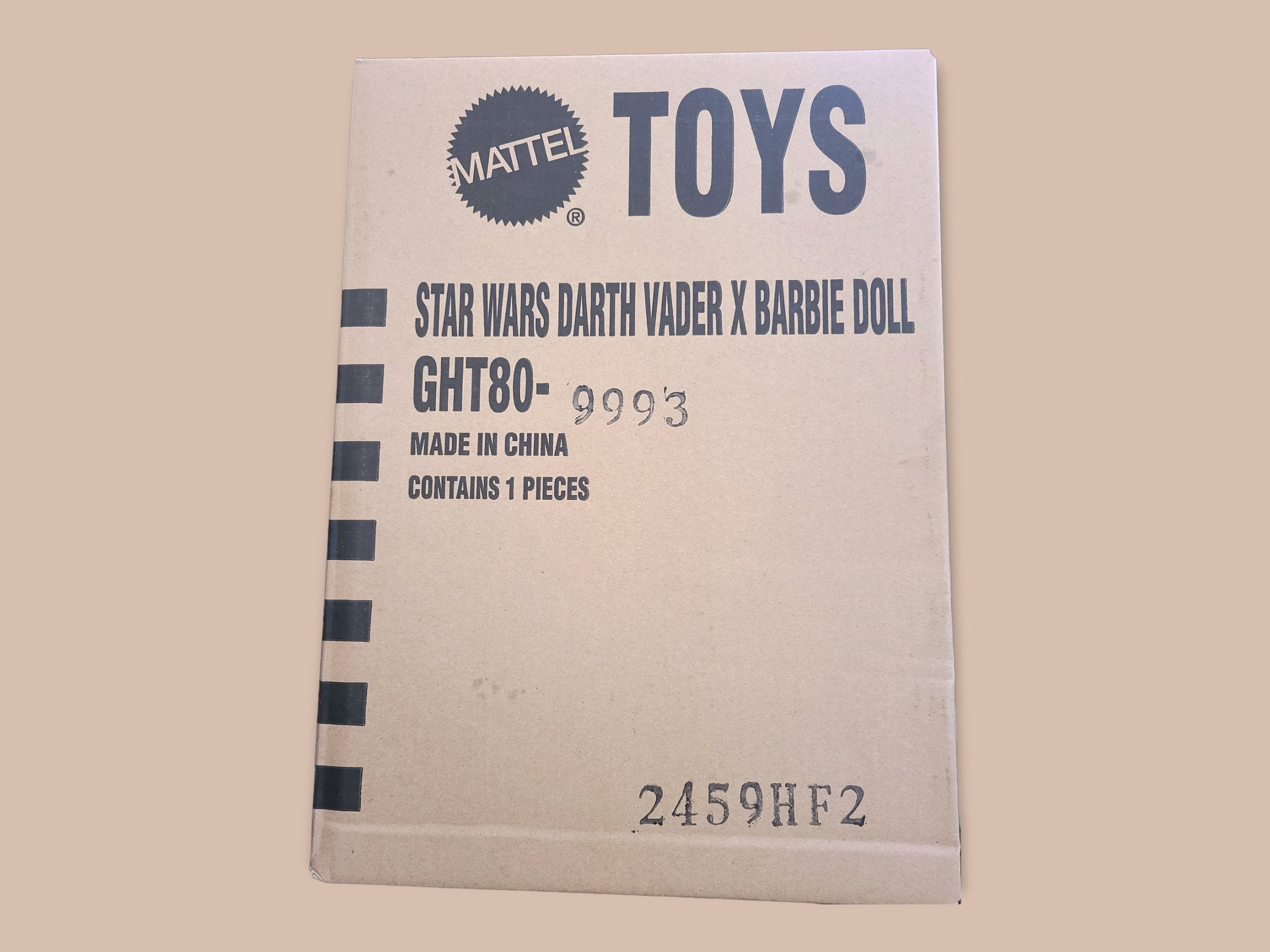 NRFB RARE Barbie DARTH Vader X Barbie Doll, Gold Label Hard to Find, in