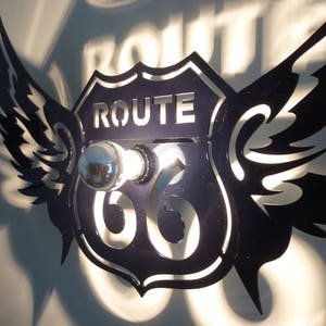 Applique noir Route 66 ombres portées image 3