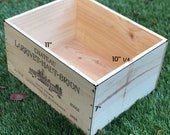 6 BTL French Wine Crates, Wood Crates, Rustic Wedding Decor, Gift Card Box, Wine Bar Home Decor, Gift Box, Storage Crates, Garden Box.