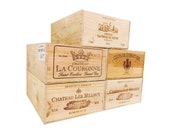 French Wine Crates, Wood Crates, Rustic Wedding Decor, Gift Card Box, Wine Bar Home Decor, Gift Box, Storage Crates, Garden Box.