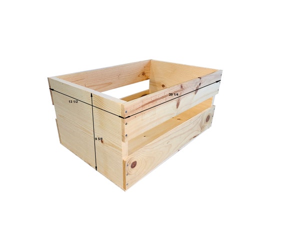 Caja de madera decorativa HECHA A MANO Caja de pino natural Caja de madera  para almacenamiento de vino Decoración de bodas Proyectos de bricolaje  Jardineras Cajas -  España