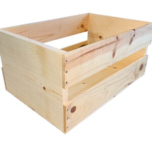 Holzkiste Dekorative HANDGEMACHTE Natürliche Kiefernkiste - Holzkiste für Weinlagerung Hochzeitsdekor DIY Projekte Garten Pflanzer Boxen