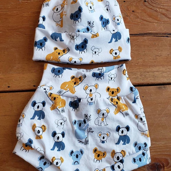 Koala Bummies Shorties Bloomers Shorts Beanie Hat Joggers