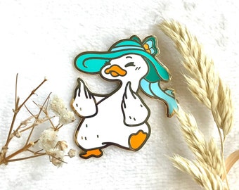 Flap You Ducky - Enamel Pin, Duck Hard Enamel Pin, Duck Pins, Cute Duck Pin, Goose pin, Goose, Duck, Goose Enamel Pin, Duckie, Take No Poop