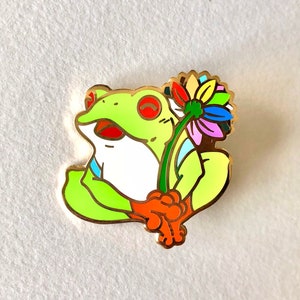 Frosch Emaille Pin - Pride, Laubfrosch, Kröte Pin, Pride, Emaille Pin, Pride Emaille Pin, Laubfrosch Pin, Laubfrosch Pin, Laubfrosch Pin