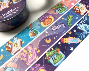 Magic & Potions Washi Tape - Washi Tape, Cute Washi Tape, Magic Washi Tape, Potions Washi Tape, Witch Washi Tape, Magic, Potions, Dragons