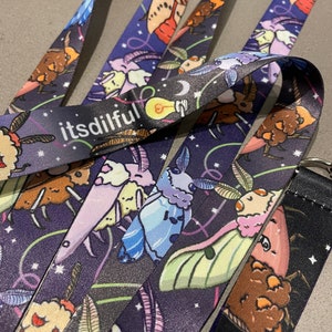 Moth - Lanyard, Moth Lanyard, Lanyard, Cute Lanyard, Moths, Dragon Fly Lanyard, Butterfly Lanyard, Dragon Fly, Butterfly,Bugs,Insect Lanyard