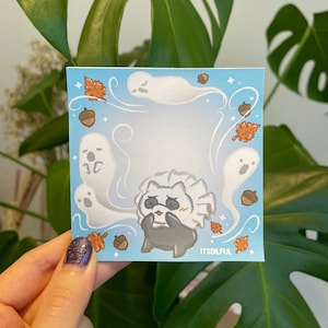 Scuurdee Cat - Memo Pad - Spooky - Notepad, Halloween Memo, cat memo,Spooky memo, Stationary, Halloween Notepad,Cat Notepad,Spooky Notepad