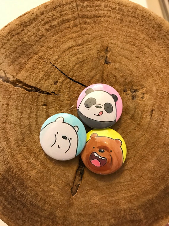 we bare bears magnet plush