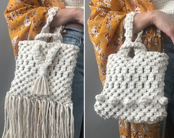 Macrame Pattern:  Macrame Bag, Macrame Purse Pattern