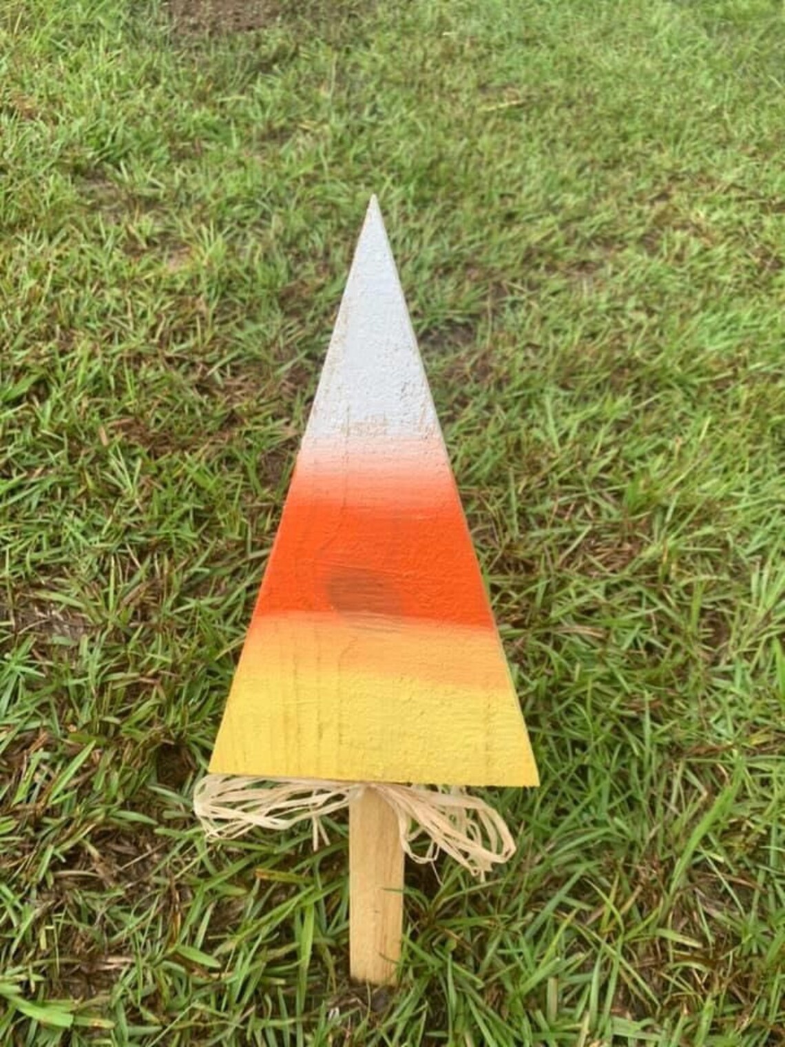 Candy Corn Yard Stakes Halloween Yard Sign Halloween Etsy