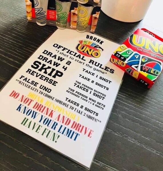 Printable Drunk Uno Rules Pdf Printable Word Searches