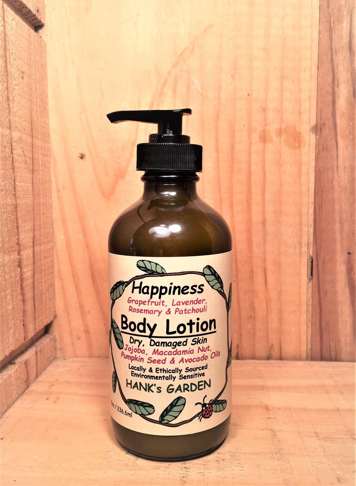 HAPPINESS Body Lotion with Jojoba Lavender Patchouli Etsy