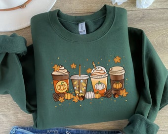 Pumpkin Spice Sweatshirt, Women's Fall Sweatshirt, It's fall ya'll, Sweater Weather, Pumpkin Season, Autumn Coffee Sweatshirt, Gift for Her