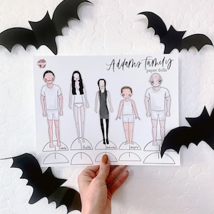 Addams Family Paper Dolls / Halloween