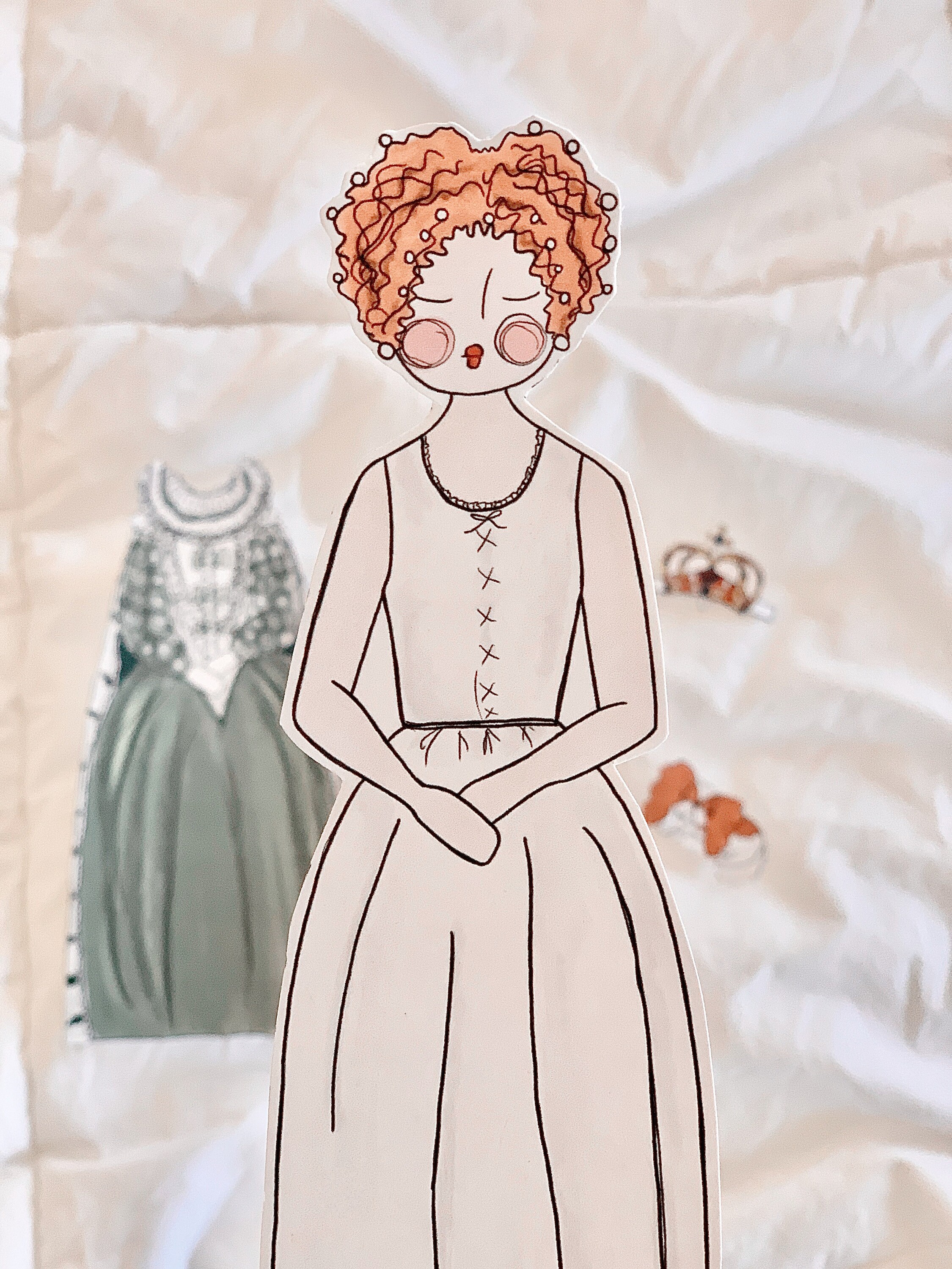 Queen Elizabeth I Paper Doll / DIY Historical Women Paper Dolls - Etsy