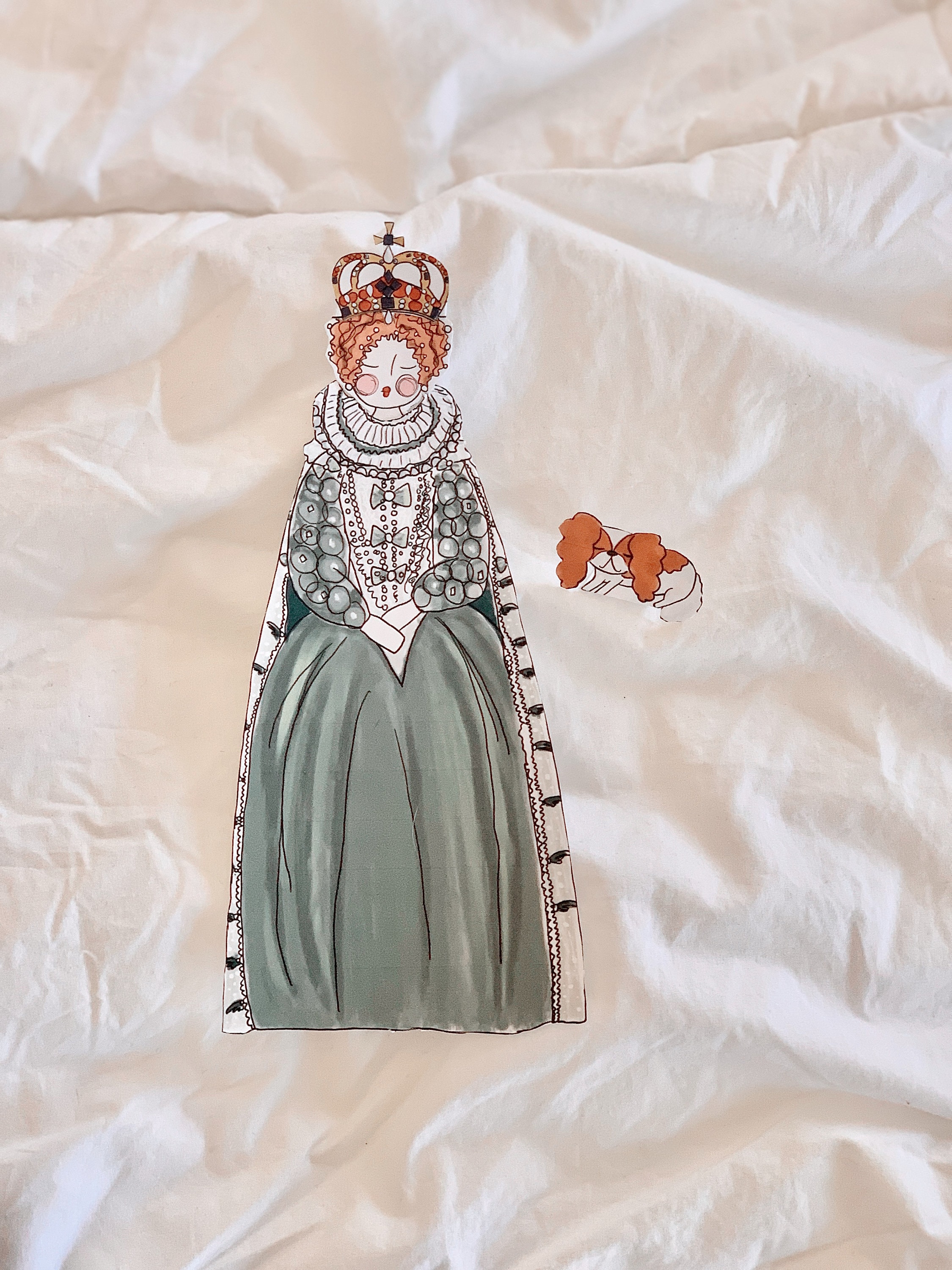 Queen Elizabeth I Paper Doll / DIY Historical Women Paper Dolls - Etsy