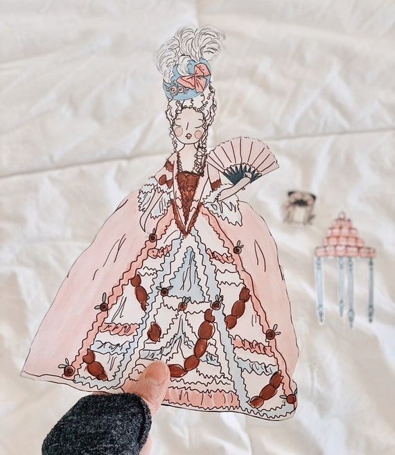 Marie Antoinette Paper Doll / DIY Historical Women Paper