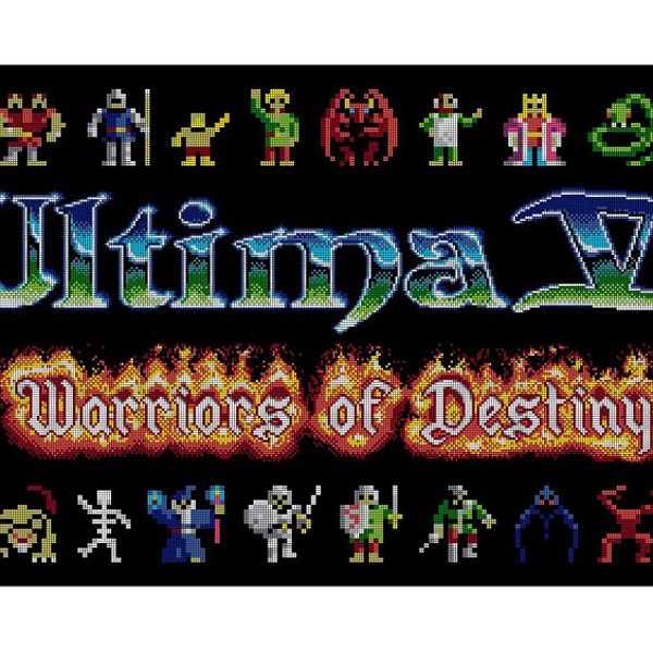 Ultima V Warriors Of Destiny Video Game  - Cross Stitch PDF Pattern Instant Download