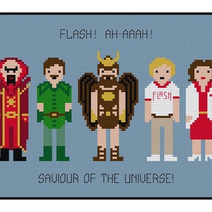 Flash Gordon Pixel People - Cross Stitch PDF Pattern Instant Download