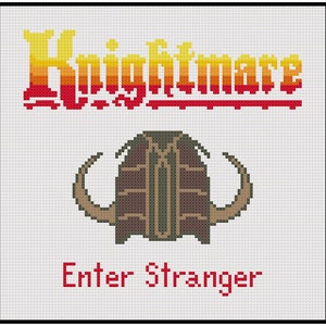 Knightmare Retro TV Game Cross Stitch PDF Pattern Instant Download image 2