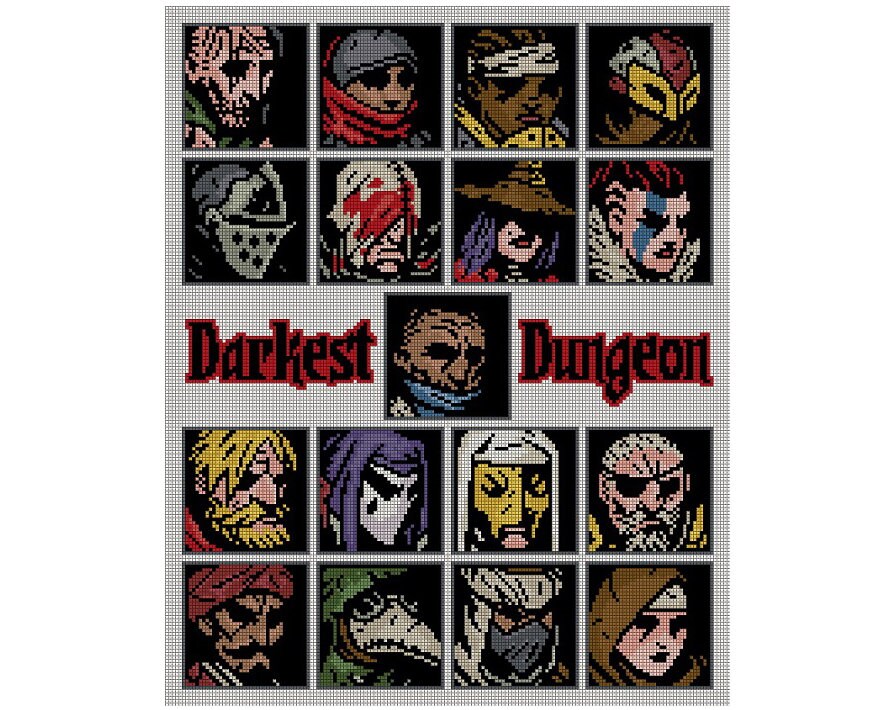Darkest Dungeon Video Game - Cross Stitch PDF Pattern Instant Download ...