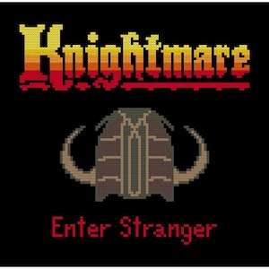 Knightmare Retro TV Game Cross Stitch PDF Pattern Instant Download image 1