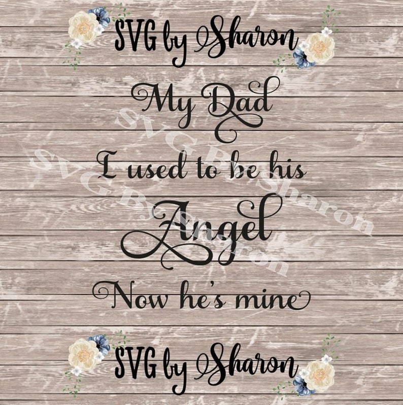 Download My Dad Angel SVG File Cutting File For Vinyl Printable PNG ...