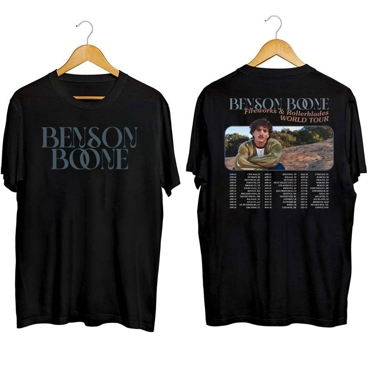Benson Boone Fireworks and Rollerblades 2024 World Tour Sweatshirt