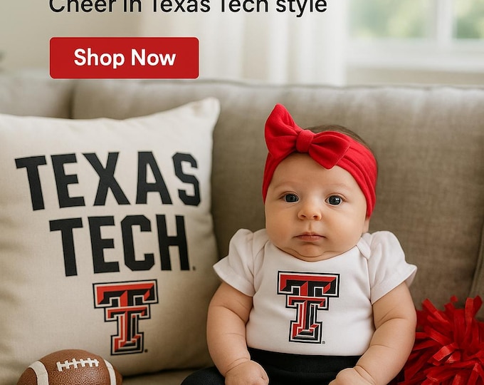 Texas Tech Baby Onesie & Leggings Set: Game Day Outfit