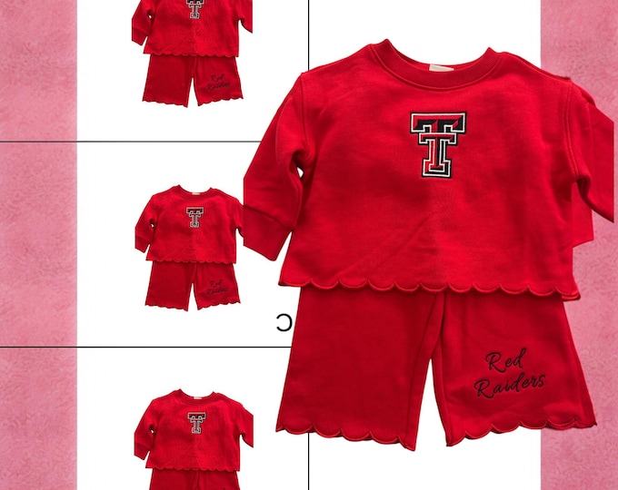 Texas Tech Scalloped edge outfit