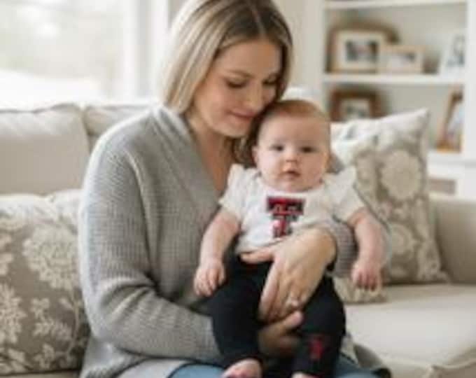 Texas Tech Baby Onesie & Leggings Set: Game Day Outfit