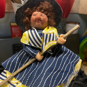 Maureen the handmade kitchen witch doll