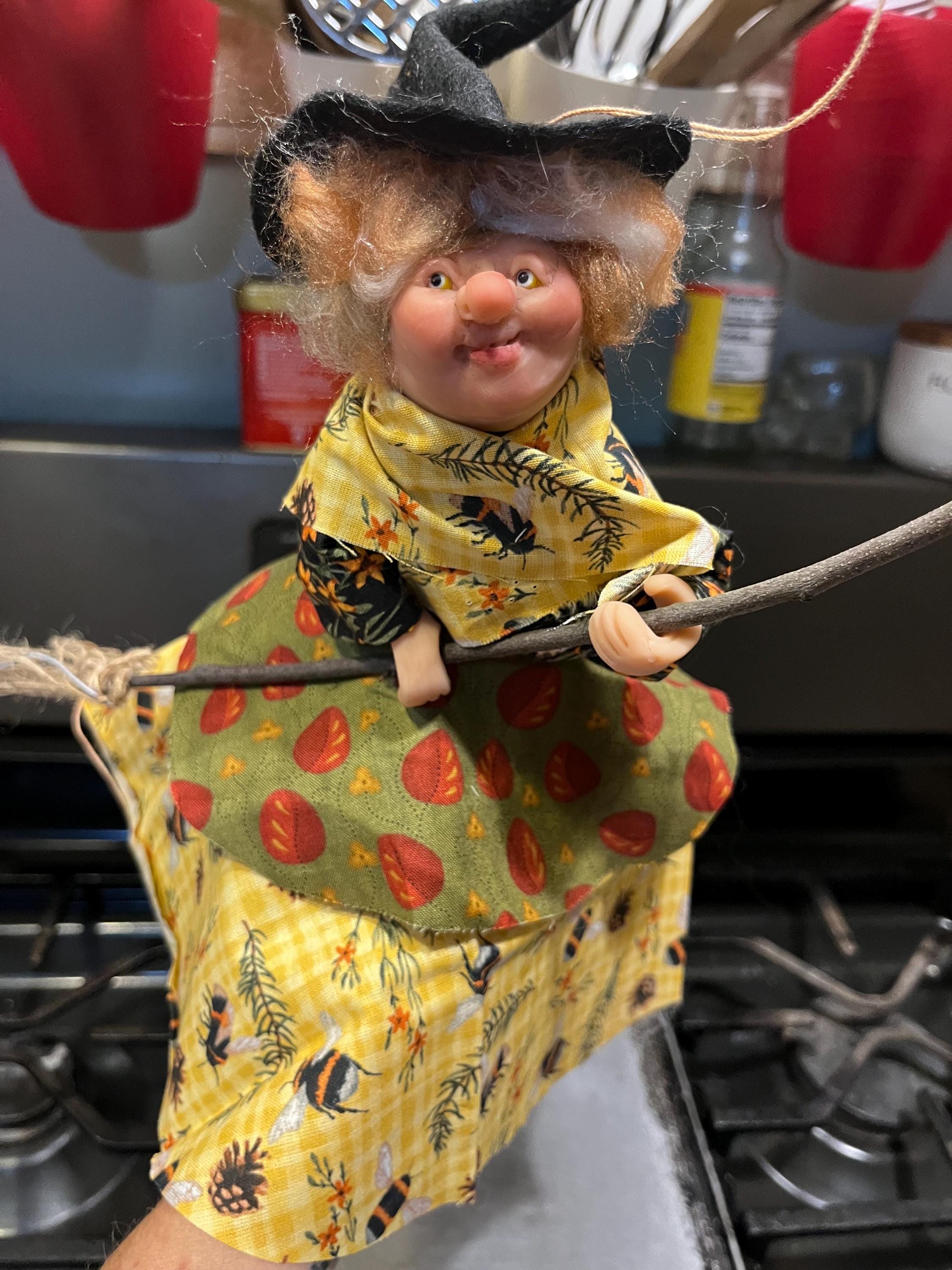 Libbie the handmade kitchen witch doll