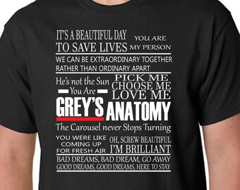 Grey's Anatomy | Grey's Anatomy Shirt | Greys Anatomy Sweatshirt | Greys anatomy Hoodie | Grey's Anatomy Quotes