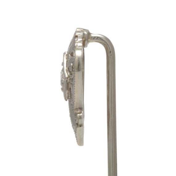 Art Deco vintage diamond stick pin/stickpin/lapel… - image 3