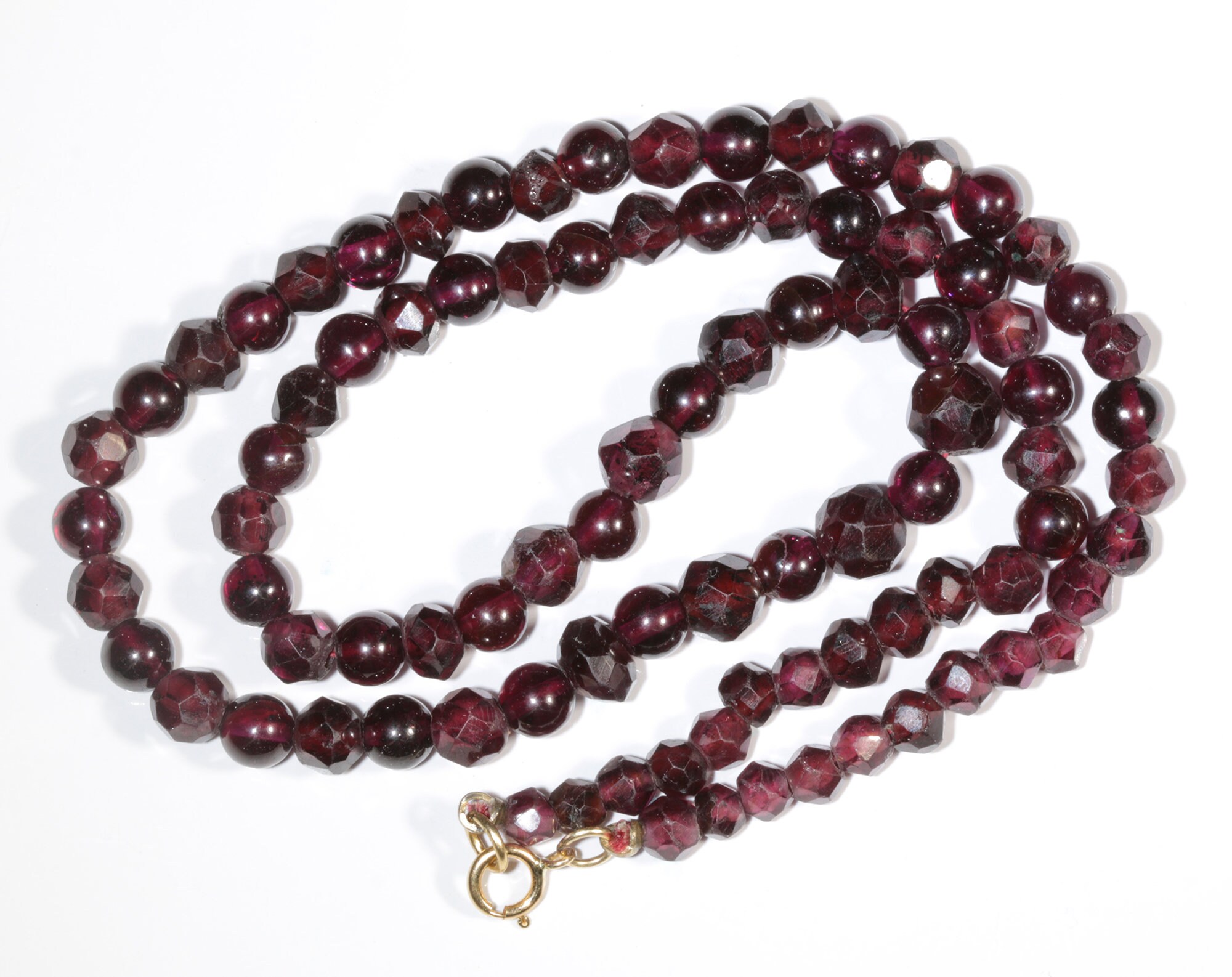Antique Garnet beads necklace. Victorian antique vintage | Etsy
