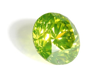 FANCY VIVID いきれ GREENISH YELLOW 0.56ct RCT