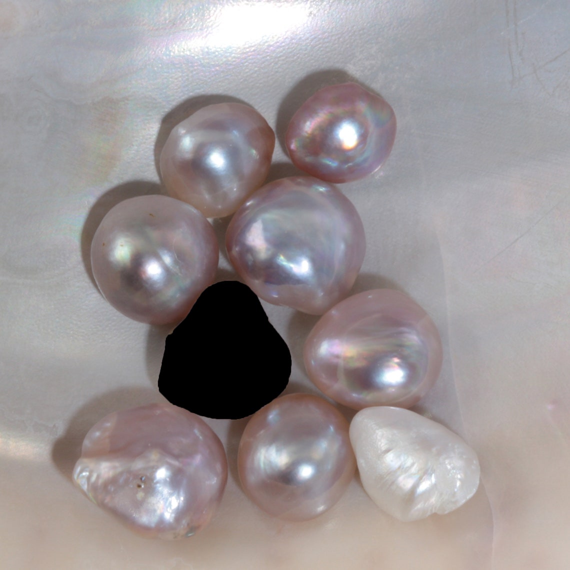 8 natural freshwater river pearls 9cts tot. Loose rare all Etsy